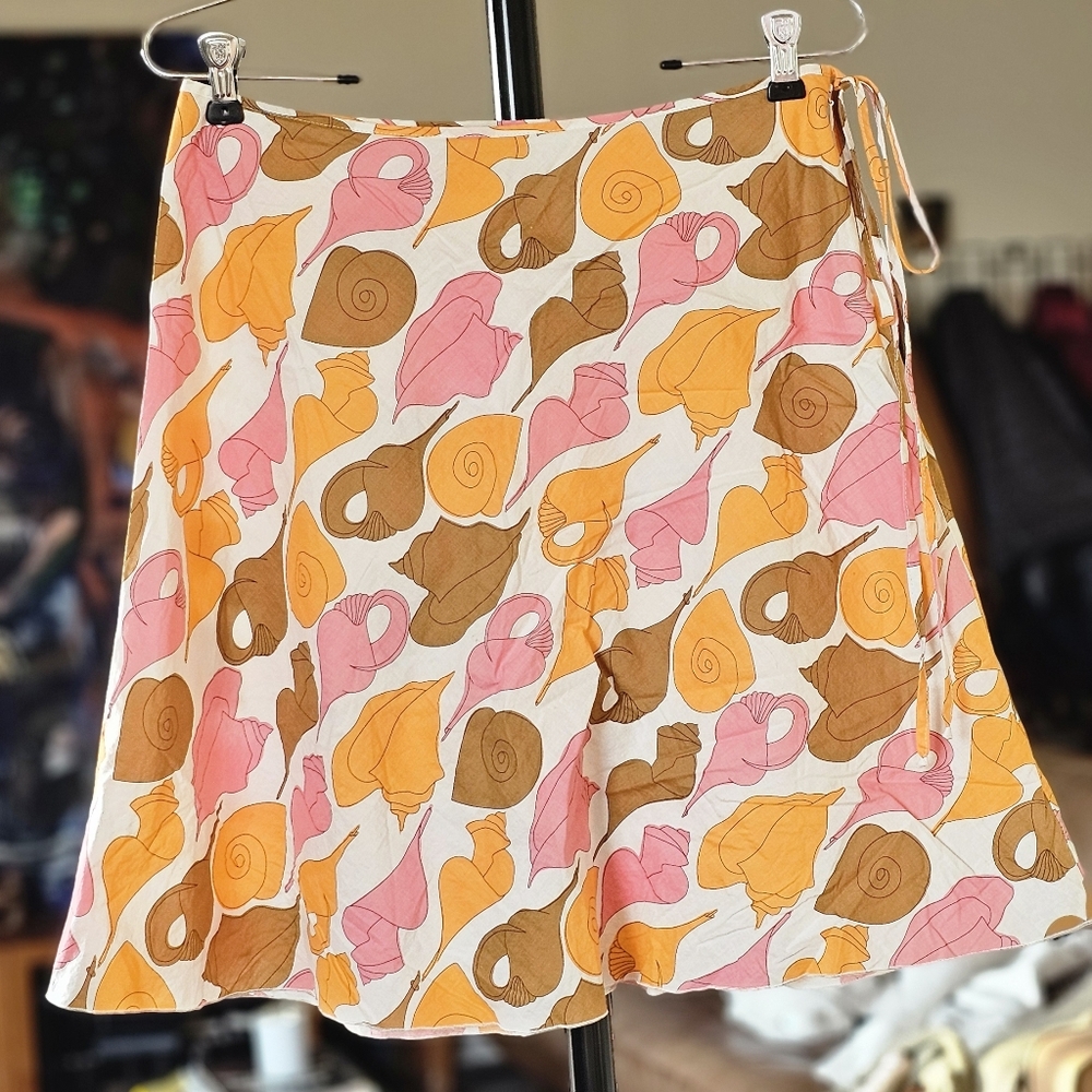 Trina Turk Y2K Rory Gilmore Seashell A-Line Skirt